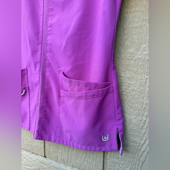 Urbane Jackets & Blazers - Urbane Performance Women's XS Purple Medical Scrub Top Utility Pockets
